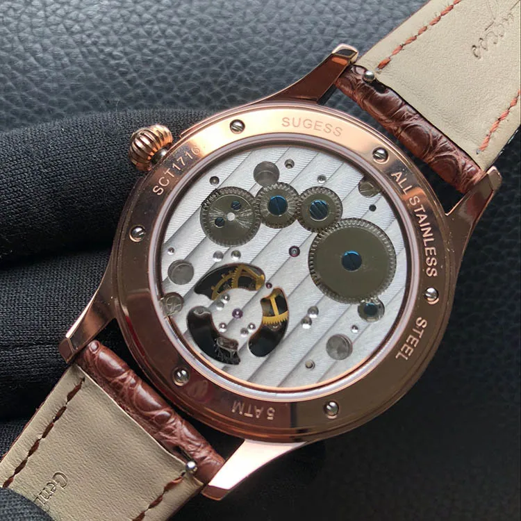 Лидирующий бренд Роскошные Мужские механические часы ST8000 Tourbillon Move Мужские t платье крокодил натуральная кожа мужские наручные часы бизнес