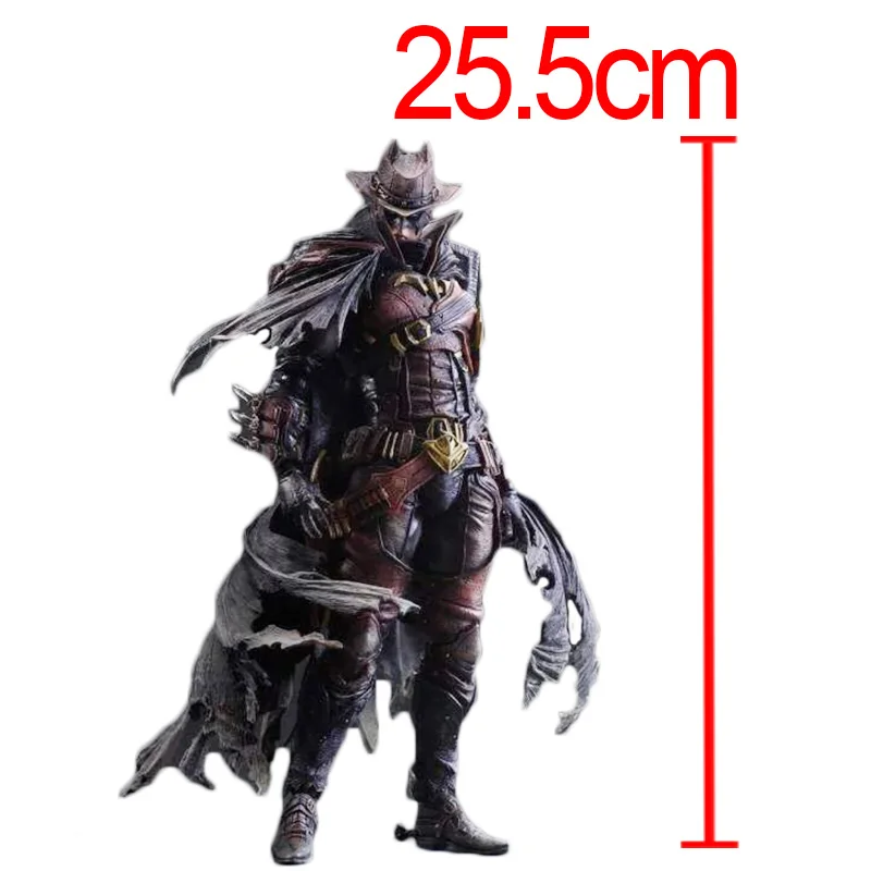 

C&F Batman Anime Action Figure Toys Superhero Play Arts Bruce Wayne West Cowboy PVC Model Collectible Figures Toys For Gifts