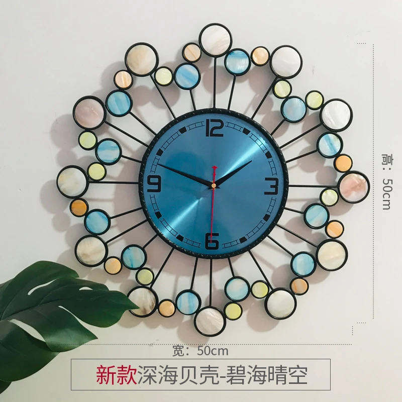 Minimalist Wall Clock Clock Personality Art Wall Charts Quartz Wall Clocks Color:G-42cm
