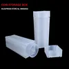 1 PCS coin tube Storage box holder coins PP plastic Direct fit 19mm 20.5mm 22.5mm 25mm 27mm or 30mm coins 2