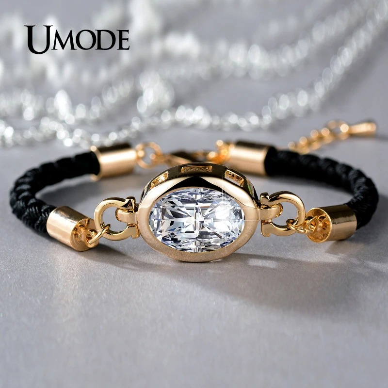 font b UMODE b font Brand Fashion Jewelry Simulated Diamond font b Bracelets b font