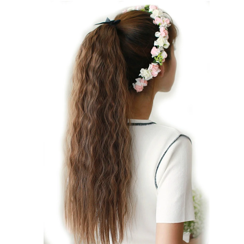 Buy Allaosify 22 inch Long Synthetic Ribbon Ponytail
