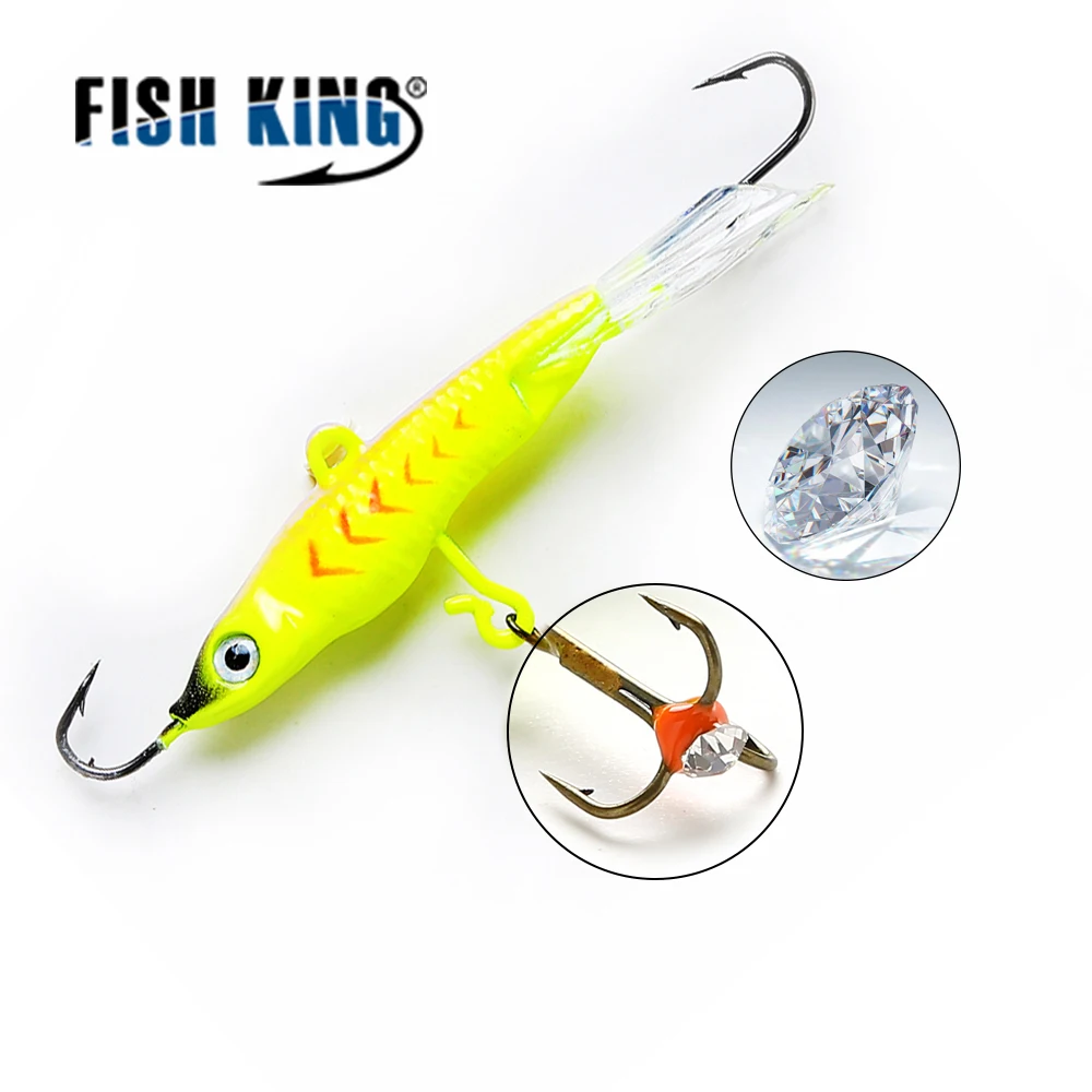FISH KING 1 шт. 15 г 7 8 см зимняя жесткая приманка для подледной рыбалки рыболовная