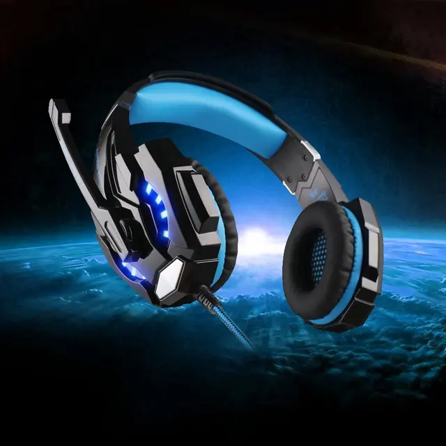 KOTION EACH G9000 3.5mm Gaming Headphone Headset Earphone Headband with Microphone LED Light for PC Game ps4 With retail box KOTION EACH G9000 3.5mm Gaming Headphone Headset Earphone Headband with Microphone LED Light for PC Game ps4 With retail box