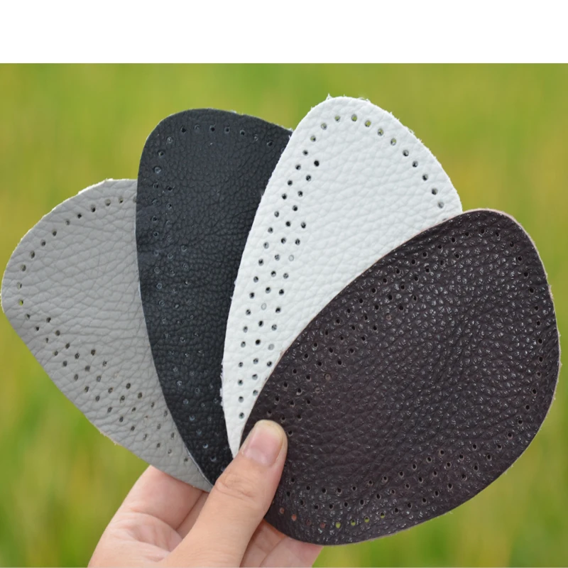 3 Pairs Cowhide Leather Rearfoot Stickers Insole High Heel Cushion Pad Protector Liner Anti-Foaming Foot Wear Half Yards Before