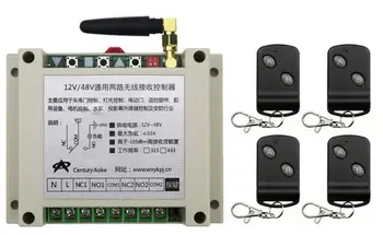 

DC12V 24V 36V 48V 10A 2CH RF Wireless Remote Control Switch Transmitter with Two-button Receiver for Appliances Gate Garage Door