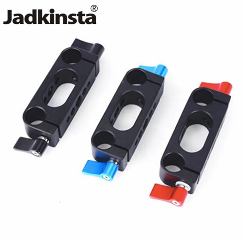 

Jadkinsta Camera Cage Kit 15mm Rod Rig Clamp Double Hole with 1/4 and 3/8 Telephoto Lens Holder Photography System Accessories