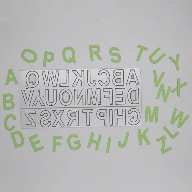 

Alphabet Craft Metal Cutting Dies Mold Scrapbook Paper Craft Knife Mould Blade Punch Stencils 15*7.1CM