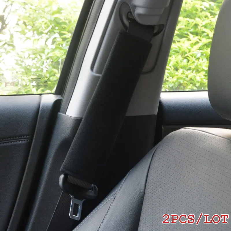 Auto Seat Belt Cover Pure Cotton Car-Styling Case For Mercedes Benz C63 E39 E60 S AMG Classe W203 W202 W208 W210 Kia Car Styling