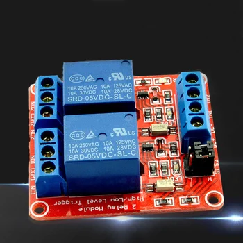 

Hot Sale 2Ways 5V 9V 12V 24V Relay Swich Module Relay Expansion Board Development Board Support high and low level trigger
