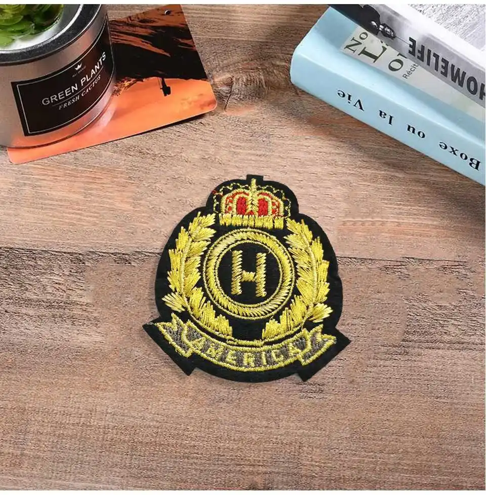 Military Patch Wings Stars PUNKERS US England Badges Morale Military Patch Iron On Embroidery Applique Patches For Jeans(10)