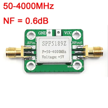 

SPF5189 LNA 50-4000MHz NF = 0.6dB LNA RF low noise RF amplifier for FM HF VHF / UHF Ham Radio amplifier