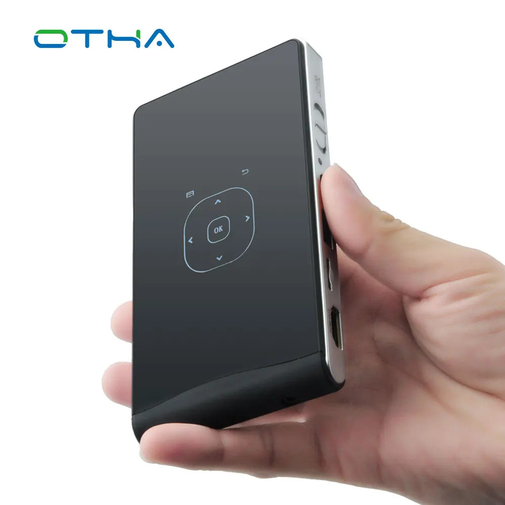 

OTHA Mini Projector Android 4.4 Wireless WIFI Portable Projector 1080p LED Smart Blutooth DLP Home Theater Projector