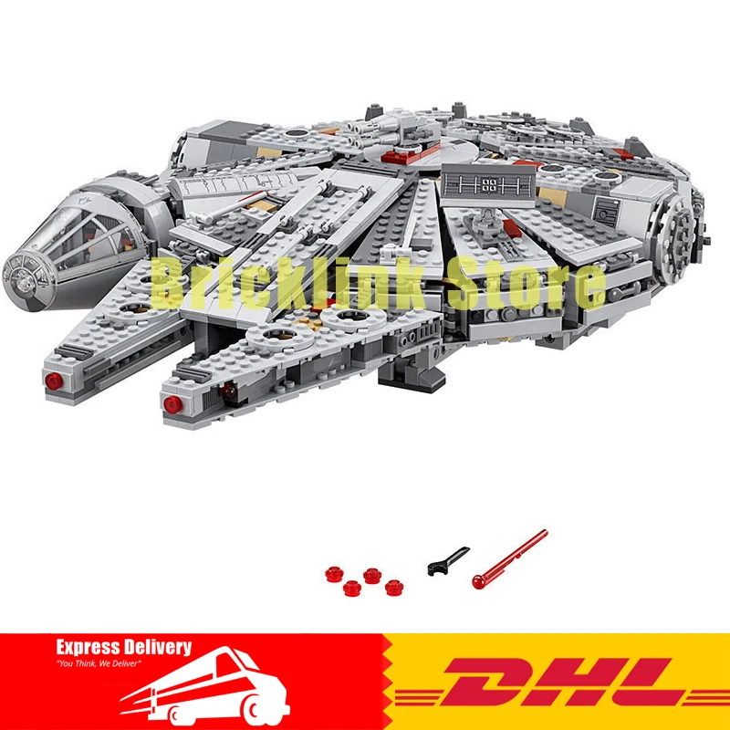 

LEPIN 05007 Star Series Wars 1381pcs Millennium Falcon Toys Building Blocks Bricks Marvel Educational Toys Children Gifts 10467