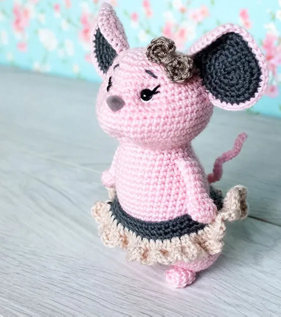 Вязание амигуруми мышь в любви детская игрушка кукла|Мягкие игрушки животные| |