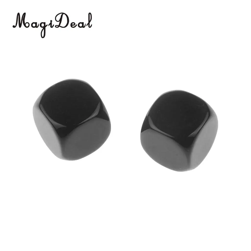 MagiDeal 25pcs Opaque Blank Six Sided Dice D6 D&D RPG Party Game Dices for Classroom Teaching Aids DICE RPG Game Dice