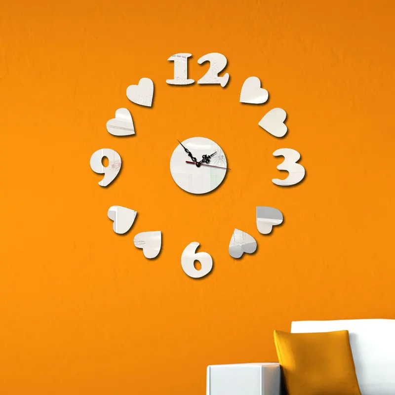 

DIY Creative Wall Clock For Living Room DIY Mirror Clocks Modern Watch Modern Design Clocks For Home Decor 3D Clock