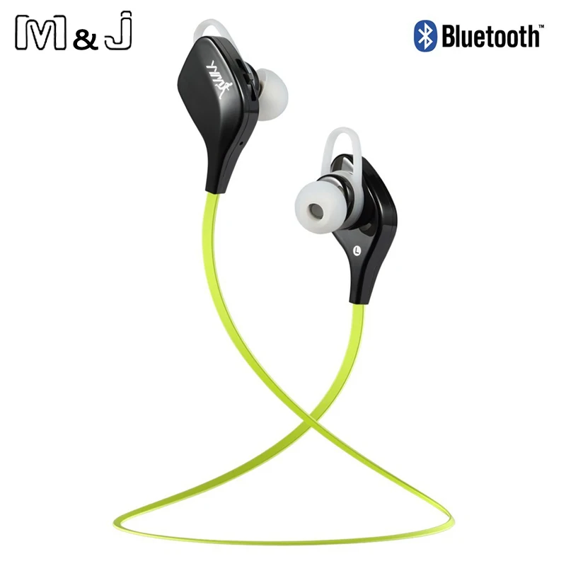 Beste M amp; J YY7 Draadloze Bluetooth 4.1 Stereo Oortelefoon Sport Running Oortelefoon voor iPhone Samsung Xiaomi Met Selfie Functie PK QY7