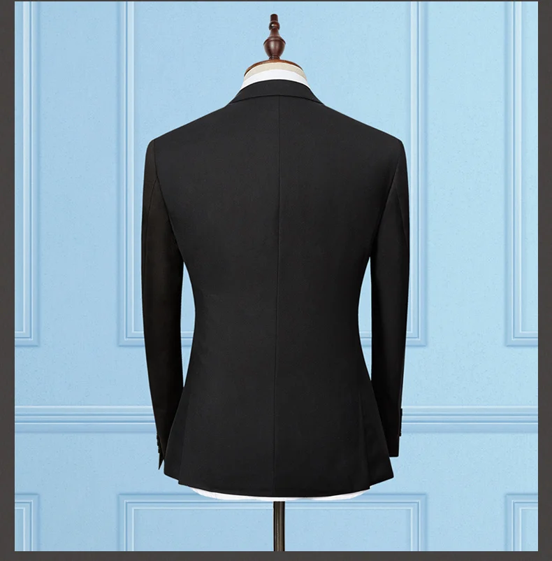 Пиджак, брюки, жилет/ Модные мужские деловые костюмы, комплект из трех предметов/мужской свадебный костюм, блейзеры, пальто, брюки, жилет