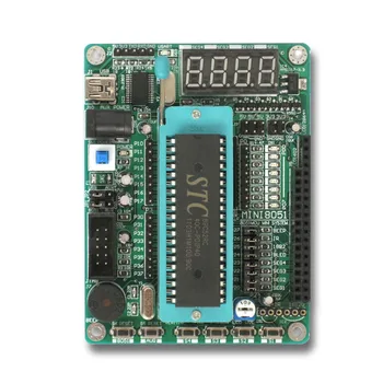 

STC89C52 51 MCU minimum system board programmer download line brush plate