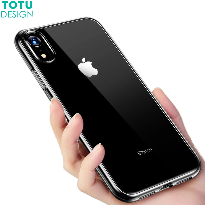 Чехол для телефона iPhone XR/X/XS Max прозрачная Мягкая силиконовая задняя крышка из ТПУ