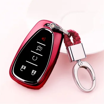 

Soft TPU Car Key Covers Case + Keychain Fob Shell For chevrolet cruze spark sonic camaro Volt Bolt Trax Malibu cruze cat-styling