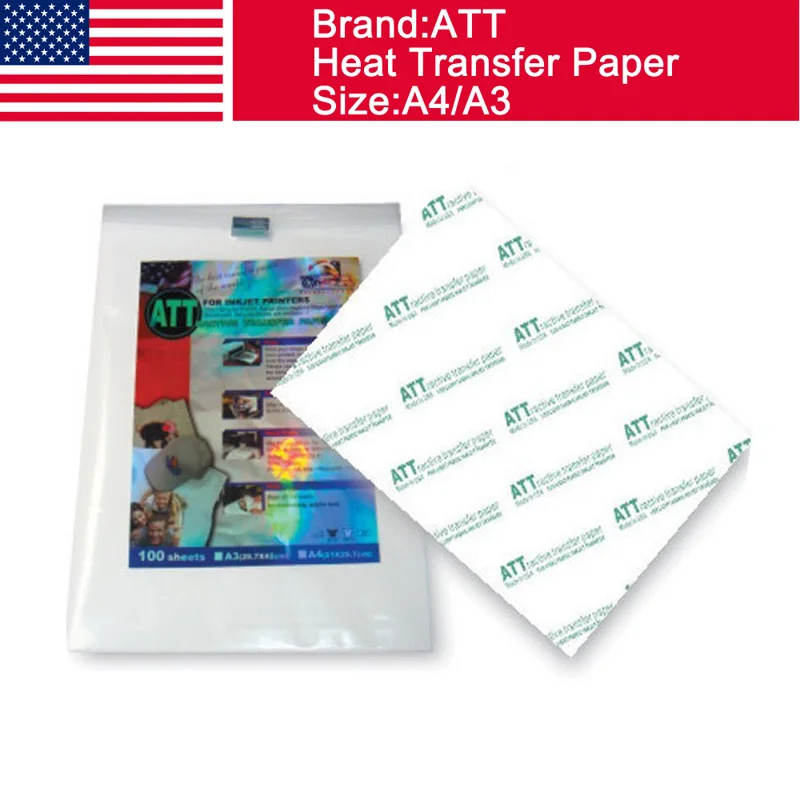 10 sheets A4 iron on transfer paper for inkjet heat print for light color XR 