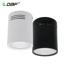 [DBF] Диммируемый светодиодный COB поверхностный монтируемый светильник 3W/5 Вт/7 Вт/10 Вт/12 Вт/15 Вт белый/черный корпус AC85-265V потолочный Точечный светильник для домашнего декора