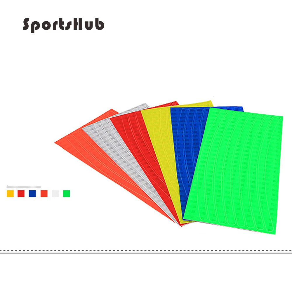 SPORTSHUB DIY крутой флуоресцентный велосипед Велоспорт наклейка наклейки ободок для велоколеса Велоспорт обода колеса Светоотражающая наклейка NR0008