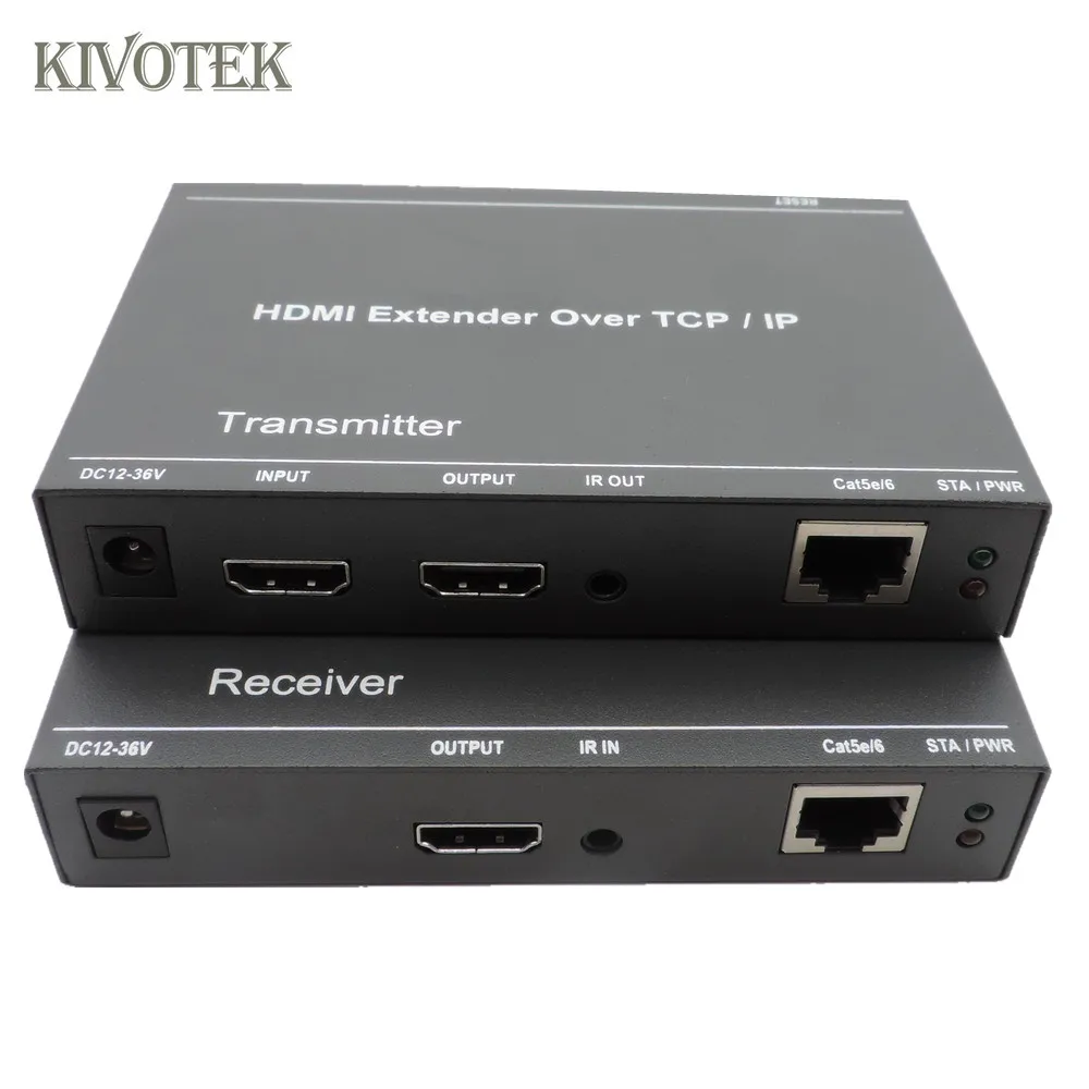 

1080P HDMI Extender Transmitter Sender Receiver Adapter 200M by CAT5e/6/7 Cable LAN Connector IR Control,1xTX:NRXs Free Shipping