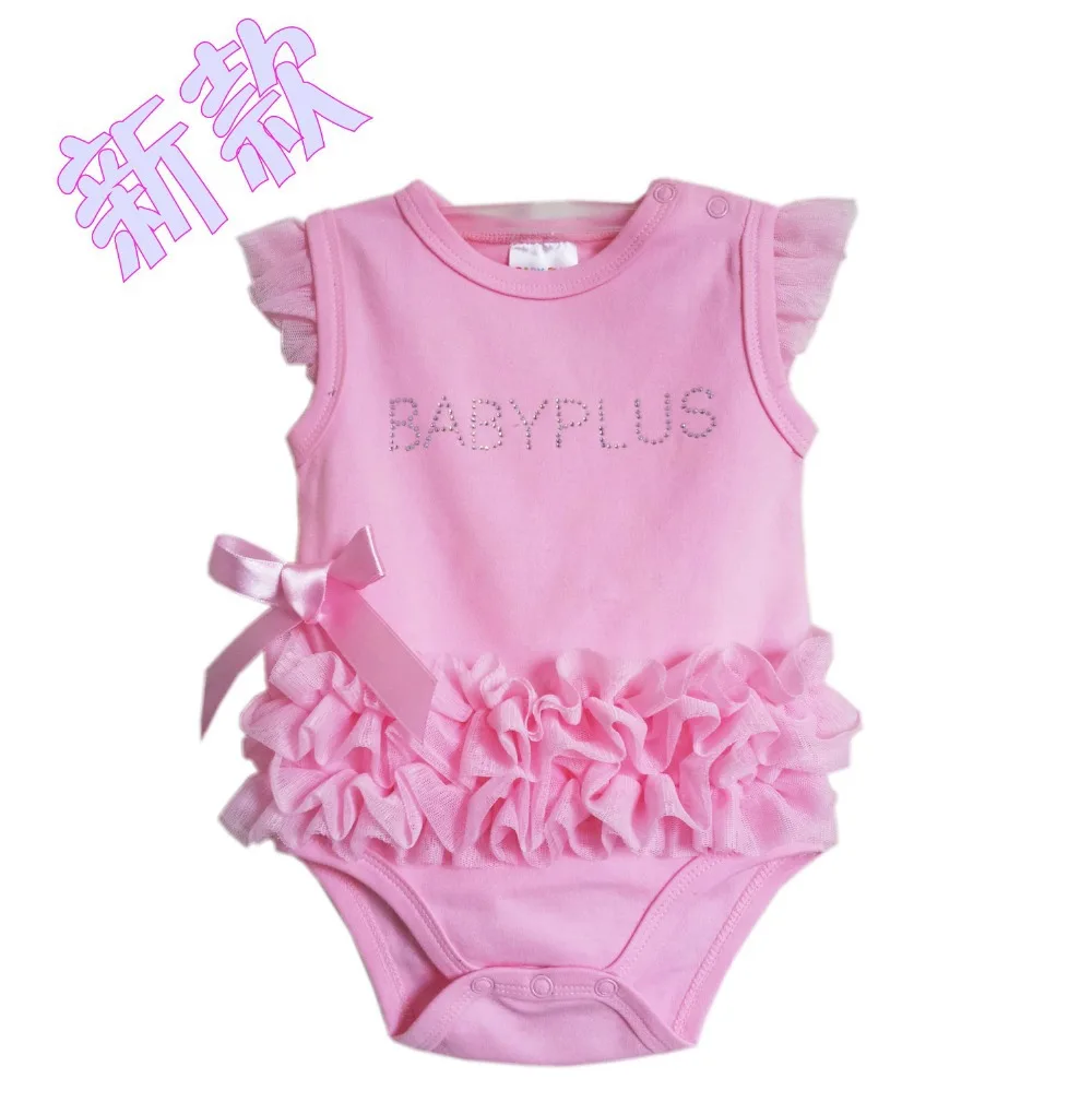 0 24 M baby girl pink fashion Bodysuits Baby Flowersin Bodysuits from