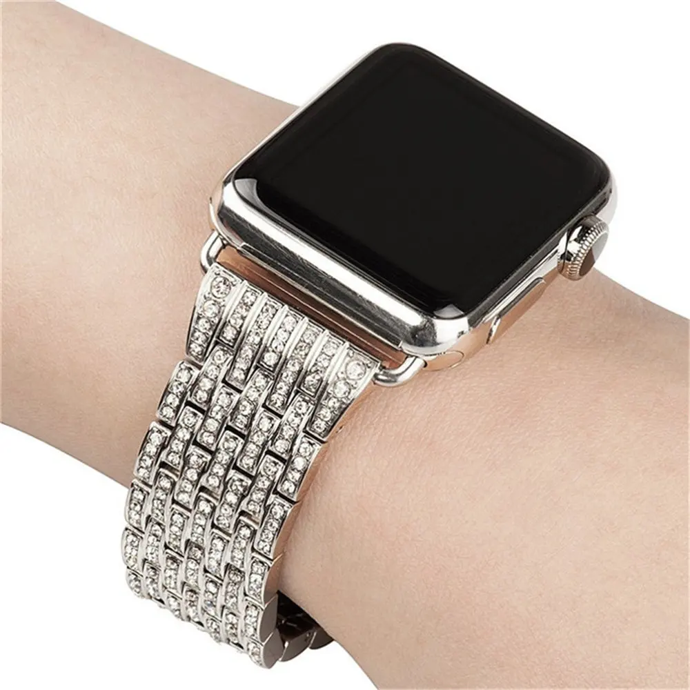 Алмаз соединяющий ремешок браслета для Apple Watch группа 40mm/44mm/38mm/42mm iwatch серии 4/3/2/1 Для мужчин/Для женщин заменить Для мужчин t ремешок для часов