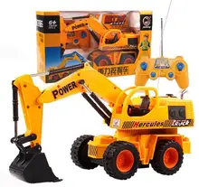 Baby toys 4Ch 1:24 large Remote control engineering truck excavator car boy toys rc car electric bulldozer kids toy gifts