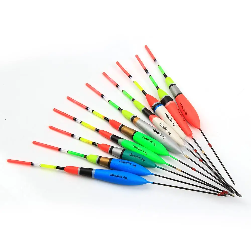 10pcs/lot New Fishing Floats Set 23cm 3g 3.5g 4g 5g 6g Hot 2015 Light