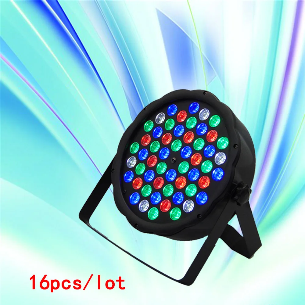 

16pcs/lot 54X3w LED par light RGB/ background stain DMX512 control / LED par dj