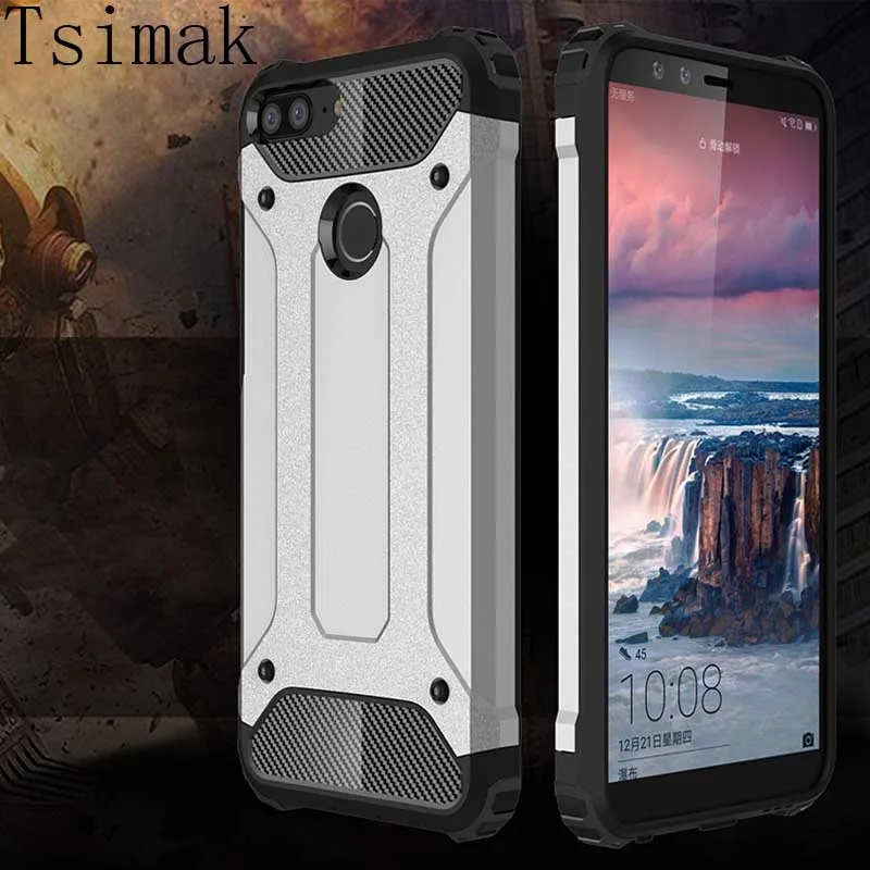 

Tsimak Silicone Case For Huawei Honor 9 Lite 10 8X Max 8c V10 Play P Smart 2019 Shockproof Armor Rubber Phone Cover Back Coque