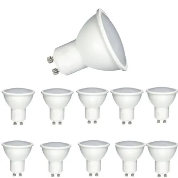 オンライン 10 ピース/ロット COB ランプ 6 ワット調光可能な Led スポットライト GU10 MR16 GU5.3 LED ランプ電球スポットライト 600lm ホームホテル装飾 AC220V-240V