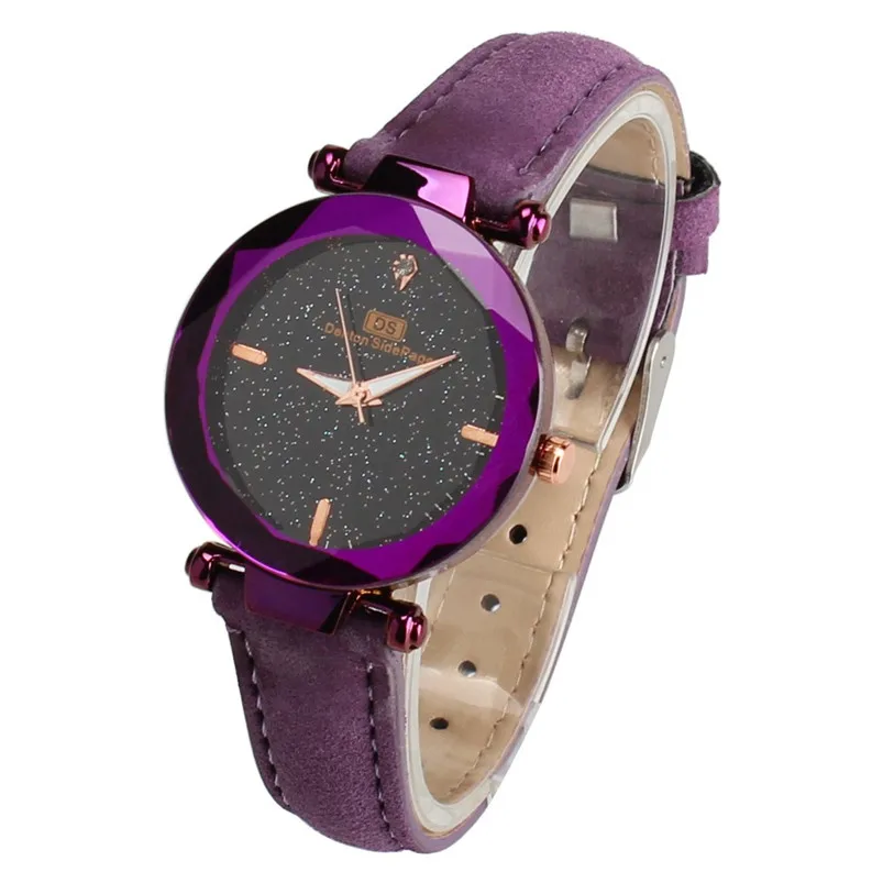 High Quality women fashion casual watch Leather Band Analog Quartz Round Wrist Watch Watches Clock Montre Femme Best Gift D31 (8)