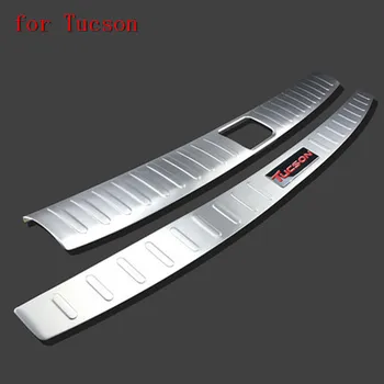 

Stainless Steel Internal external Rear Bumper Protector Sill For Hyundai Tucson 2015-2018 Car-styling