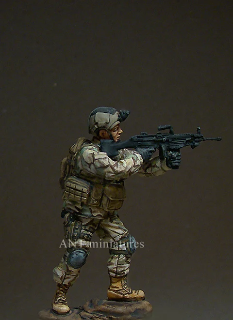 

1/35 Resin Figure Building Kit Modern US Navy SEAL MG