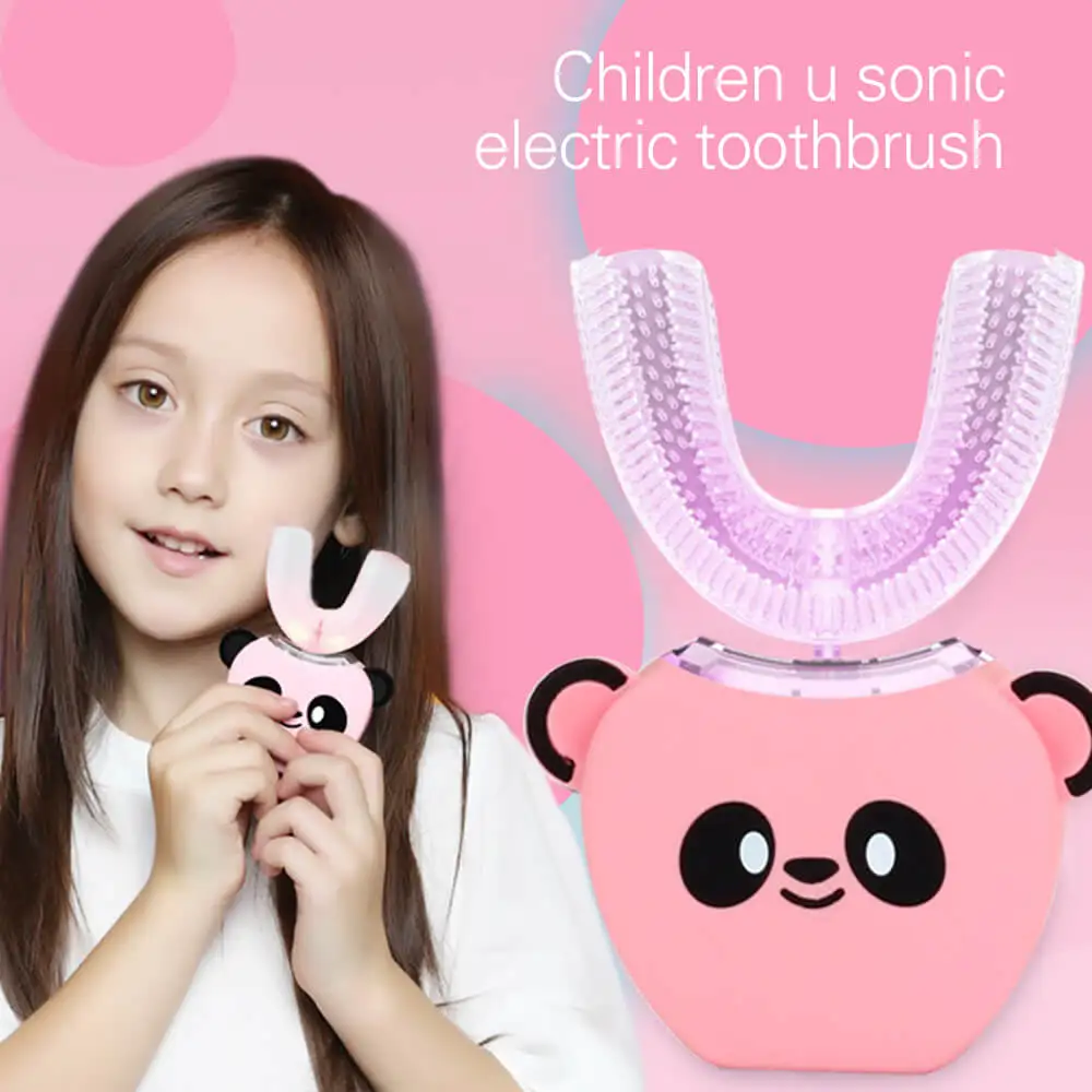 Smart 360 Degrees Automatic Sonic Electric Toothbrush for Children Adult U Type 4 Modes Tooth Brush USB Charging Tooth Whitening Smart 360 Degrees Automatic Sonic Electric Toothbrush for Children Adult U Type 4 Modes Tooth Brush USB Charging Tooth Whitening