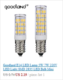 Goodland E27 светодиодный светильник E14 светодиодный смарт лампочки IC 220 V 240 V Светодиодная лампа без мерцания 24 36 48 56 69 81 89 светодиодный s SMD 5730 Люстра Свет