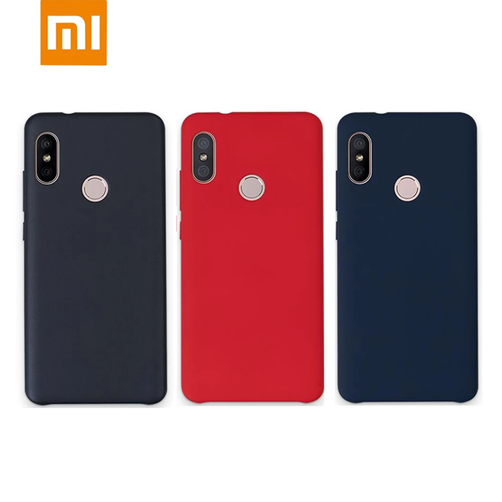 

Original Xiaomi Redmi 6 Pro Case Cover 5.84" Back Case Global Silione Soft fiber Redmi 6 pro half-wrapped case plain case