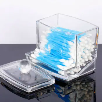 

Cotton Pads Storage Case Makeup Organizer Box Holder Swabs Cosmetic Container