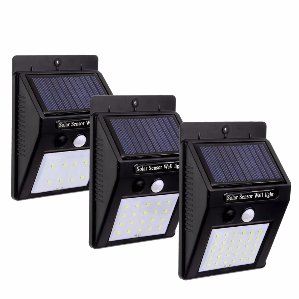 30 LED Rechargeable Solar Light Outdoor LED Solar Wall Lamps Waterproof