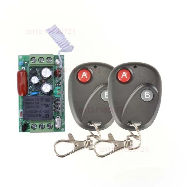 

220V 1CH 10A RF Wireless Remote Control Switch System Learning Code With 2Pcs Transmitter output state is adjusted