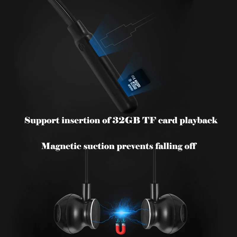Новые с карты памяти Bluetooth 5 0 наушники Беспроводной IPX4 Водонепроницаемая стерео