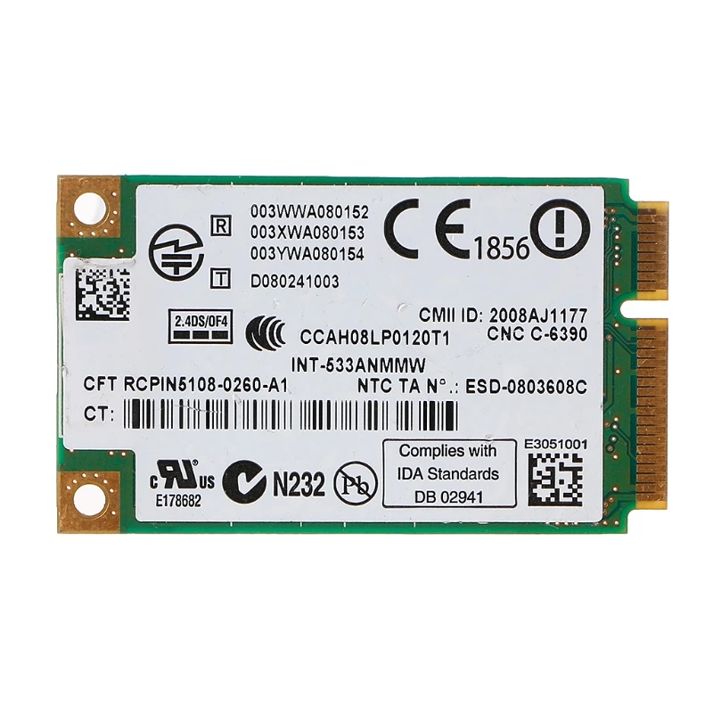 5300 533an_mw беспроводной WLAN WiFi мини PCIe Карта 802.11n+ 450 Мбит/с модуль устройства