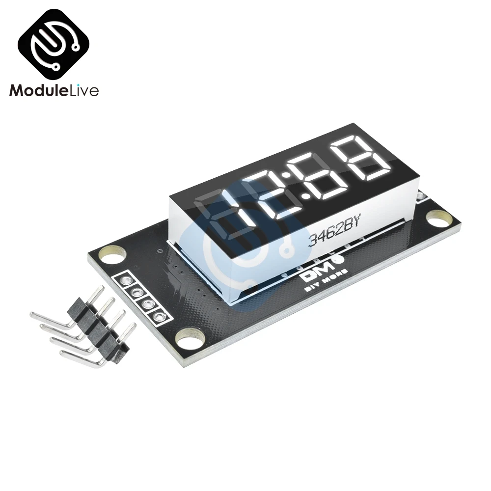 

4-Digital 4Digits Display Module for Arduino with clock 0.36 inch 0.36'' 7 Segments Display Tube White LED Board TM1637 Module