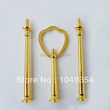 Свадебные 3 уровня для глазури и пирожных инструменты пластина Центральная стойка ручка стержень силиконовая посуда выпечка кекса